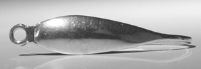 Náušnicový háček z chirurgické oceli 316L - 20 x 4 mm - 1 pár