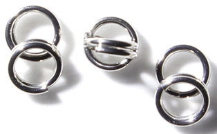 SPOJOVACÍ KROUŽKY DVOJITÉ - 5 x 0,7 mm - 250 ks