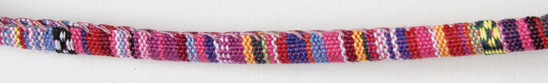 ŠŇŮRA BAREVNÁ S VÝPLNÍ - pr. 6 mm - 5 m - růžová