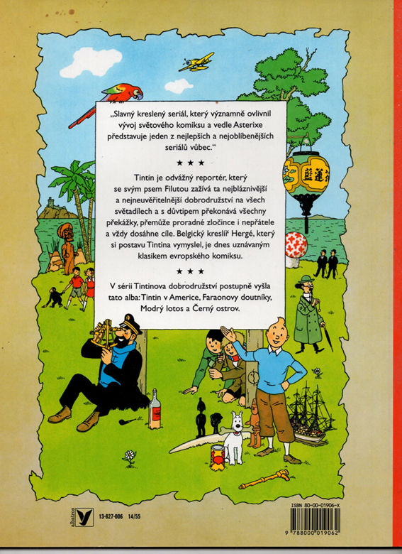 TINTINOVA DOBRODRUŽSTVÍ - Ulomené ucho -  Hergé - KOMIKS