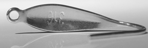 Náušnicový háček z chirurgické oceli 316L - 20 x 4 mm - 1 pár