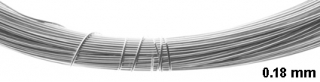 Bižuterní drát Ø 0,18 mm - barva sv.  stříbrná - 20 m
