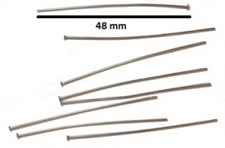 Ketlovací nýty z chirurgické oceli 48 x 0,7 mm - 250 ks