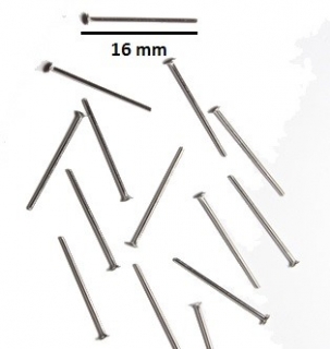 Ketlovací nýty z chirurgické oceli 16 x 0,7 mm - 250 ks