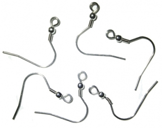 Afroháčky z chirurgické oceli 20 x 0,8 mm - 100 ks