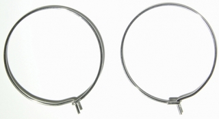 Kruhový náušnicový komponent z nerez oceli 316L 25 x 0,7 mm - 100 ks