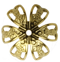 Ocelový kaplík GOLD - 16 mm