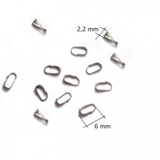 Ocelové šlupny 6 x 2 mm