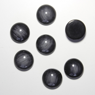 KABAŠONY ČERNOŠEDÉ BARVY 12 mm 30 ks