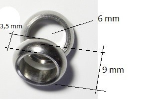 RONDELKA 9 x 3,5 x 6 mm