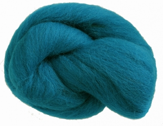 ČESANÁ JEMNÁ VLNA MERINO - TYRKYSOVÁ STŘEDNÍ - 20 g