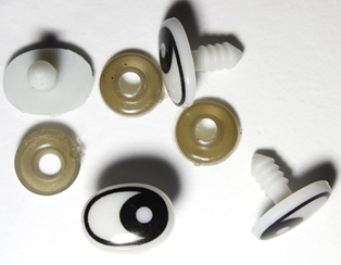 BEZPEČNOSTNÍ OČI 12 x 16 mm