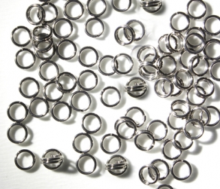 SPOJOVACÍ KROUŽKY DVOJITÉ - 5 x 0,7 mm - 250 ks
