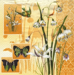 UBROUSEK 33 x 33 cm - KVĚTY