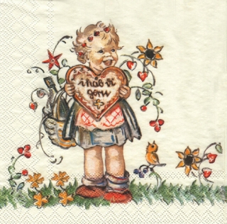 UBROUSEK 33 x 33 cm - KVĚTY