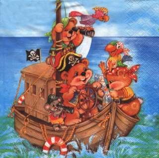 UBROUSEK 33 x 33 cm - PIRÁTI