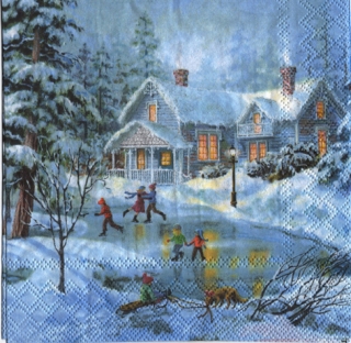UBROUSEK 33 x 33 cm - ZIMA