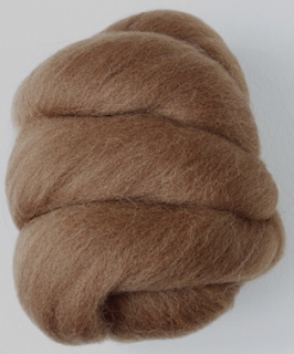 ČESANÁ JEMNÁ VLNA MERINO - HNĚDÁ SVĚTLÁ - 20 g