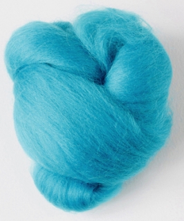 ČESANÁ JEMNÁ VLNA MERINO - TYRKYSOVÁ SVĚTLÁ - 20 g