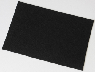 LÁTKOVÁ DEKORATIVNÍ PLSŤ 20 x 30 cm - černá
