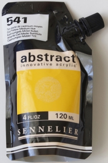 AKRYLOVÁ BARVA ABSTRACT  kadmiová středně žlutá  ( 541 ) - 120 ml