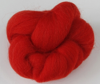 ČESANÁ JEMNÁ VLNA MERINO - ČERVENÁ - 20 g