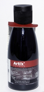 TEKUTÁ AKRYLOVÁ BARVA POURING ACRYLIC ČERNÁ - 120 ml