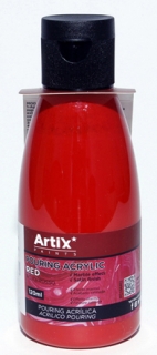 TEKUTÁ AKRYLOVÁ BARVA POURING ACRYLIC ČERVENÁ - 120 ml