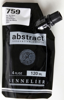 AKRYLOVÁ BARVA ABSTRACT čerň Marsova  (759 ) - 120 ml