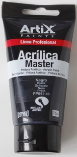 AKRYLOVÁ BARVA ARTIX PAINTS - černá - 75 ml