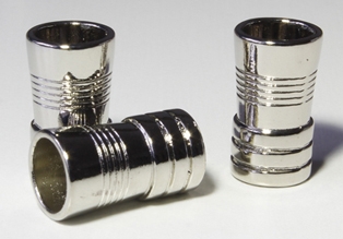 KONCOVKA NA ŠŇŮRU - pr. 4 mm - stříbrná barva