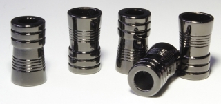 KONCOVKA NA ŠŇŮRU - pr. 4 mm - černá barva