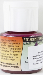 BARVA NA SKLO AQUAGLASS - 20 ml -  fialová - purple pink