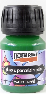 BARVA NA SKLO A PORCELÁN ZAPÉKACÍ - 30 ml -  světle zelená - apple green