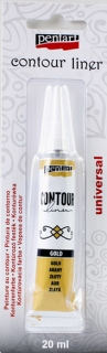 KONTURA UNIVERZÁLNÍ - zlatá - gold - 20 ml