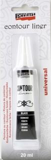 KONTURA UNIVERZÁLNÍ - černá -black - 20 ml