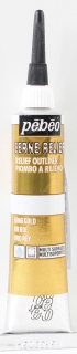 KONTURA NA SKLO CERNE RELIEF  -  královská zlatá - king gold - 20 ml