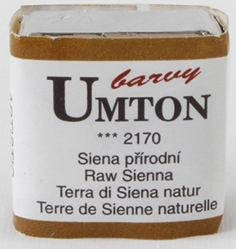MISTROVSKÁ AKVARELOVÁ  BARVA UMTON - siena přírodní - iraw sienna 