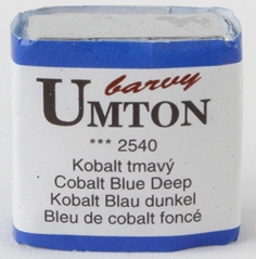 MISTROVSKÁ AKVARELOVÁ  BARVA UMTON - kobalt tmavý - cobalt blue deep