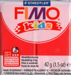 FIMO KIDS - 42 g - barva červená