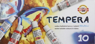 TEMPEROVÉ BARVY - 10 x 16 ml