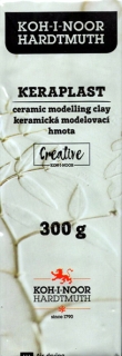 KERAMICKÁ MODELOVACÍ HMOTA KERAPLAST - 300 g - bílá