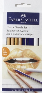 SADA PRO KRESLENÍ A SICOVÁNÍ FABER CASTELL - 6 ks