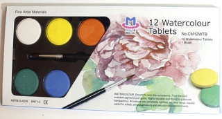 ŠKOLNÍ VODOVÉ BARVY PHONIX - 12 ks