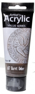 AKRYLOVÁ BARVA PHOENIX - umbra pálená  (687) - 75 ml
