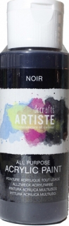 AKRYLOVÁ BARVA ARTISTE - černá - 59 ml