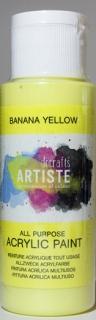 AKRYLOVÁ BARVA ARTISTE - banánově žlutá - 59 ml
